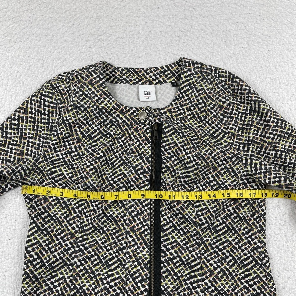 Cabi‎ Jacket Womens Medium Multicolor Cliffside Moto Blazer Casual Travel Office - Picture 9 of 13
